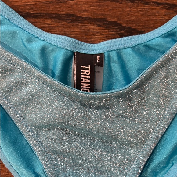 Triangl Blue Glitter Bikini Set - Picture 2 of 7